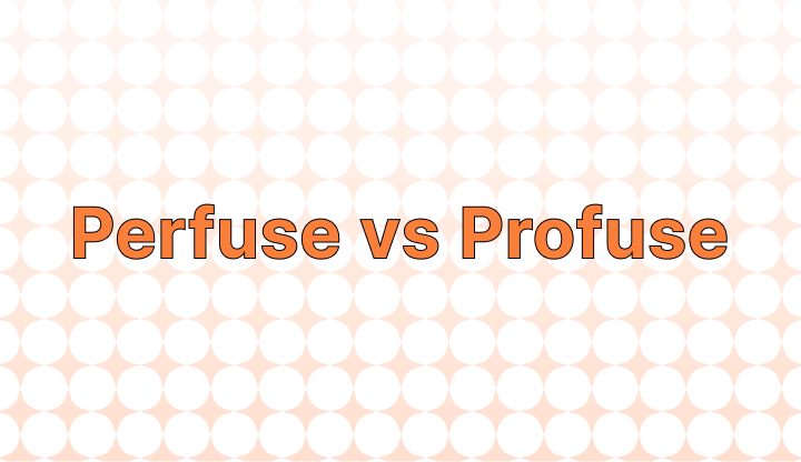 如何区分 Perfuse 和 Profuse？